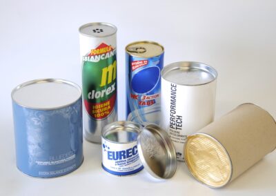 Boîtes cylindriques pour lessives