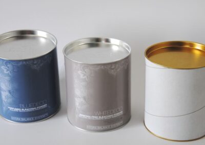 Boîtes cylindriques pour lessives